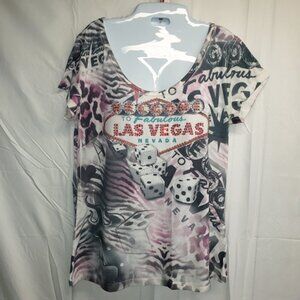 Welcome to Fabulous Las Vegas shirt Beaded Glitz junior women’s size XL